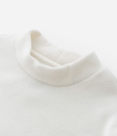 Suéter Infantil en Fleece con Cuello Alto - Talle 5 a 14 años 5