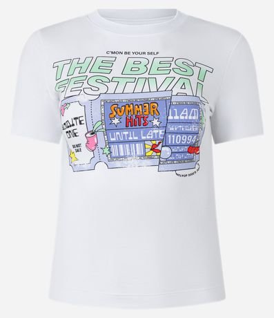 Blusa New T-shirt en Algodón con Estampa The Best Festival 4