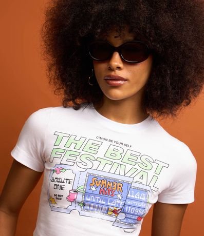 Blusa New T-shirt en Algodón con Estampa The Best Festival 3