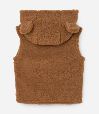 Chaleco Infantil en Sherpa con Capucha y Orejitas - Talle 1 a 5 años 2