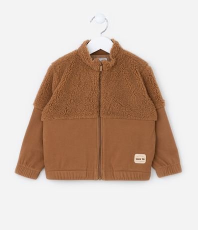 Conjunto Infantil calentito con Recorte en Sherpa - Tam - 1 a 5 años 2