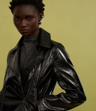 Campera Biker en PU Bernizada 6