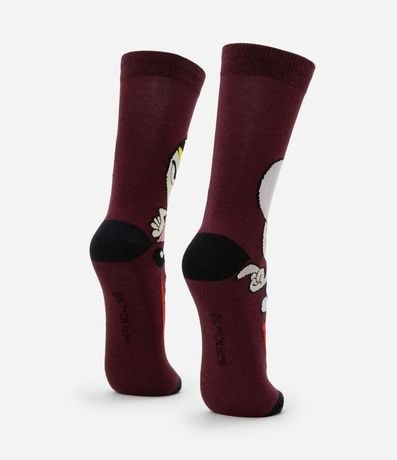 Media Caña Larga en Algodón con Estampa do Billy & Mandy 3