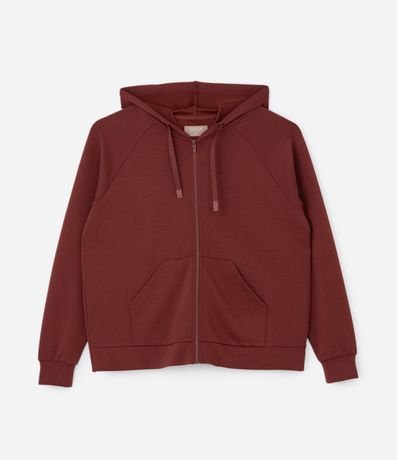 Campera Deportiva con Capucha y Manga Maglán Curve & Plus Size 5