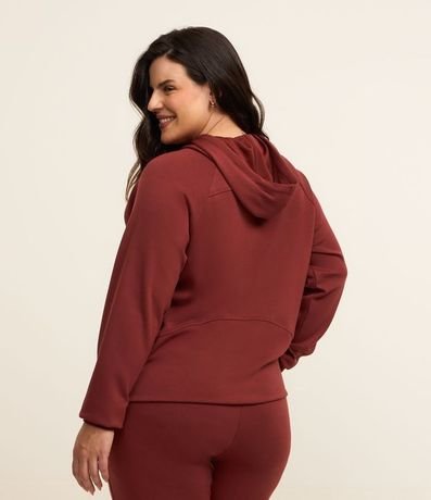 Campera Deportiva con Capucha y Manga Maglán Curve & Plus Size 4