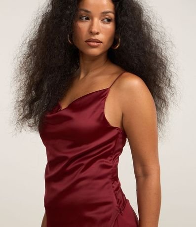 Blusa de Bretel Satinado con Escote Degagê 3