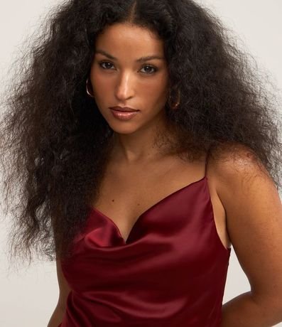 Blusa de Bretel Satinado con Escote Degagê 4