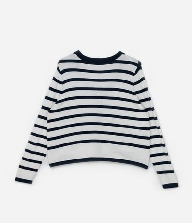 Cardigan en Punto Leve Listrado Curve & Plus Size 5