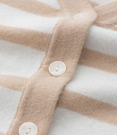 Cardigan de Punto Liviano Rayado Curve & Plus Size 6