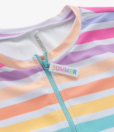 Malla Infantil con Protección UV y Estampa Rayada - Talle 5 a 14 años 5