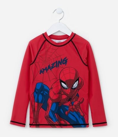 Remera Infantil con Protección UV y Estampa Hombre-Araña - Talle 3 a 10 años 1
