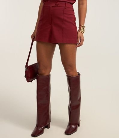 Short en Bengalina con Friso Delantero y Cierre con Traspase 3