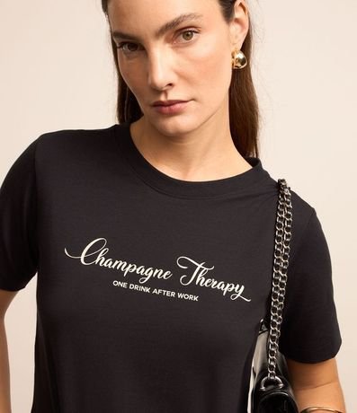 Blusa en Algodón con Estampa Champagne Therapry 3