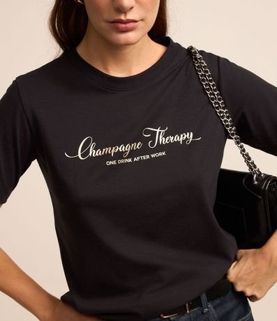 Blusa en Algodón con Estampa Champagne Therapry 4