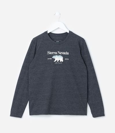 Remera Infantil con Estampa Lettering Sierra Nevada - Talle 5 a 14 años