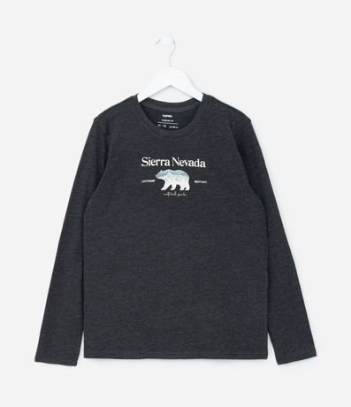 Remera Infantil con Estampa Lettering Sierra Nevada - Talle 5 a 14 años