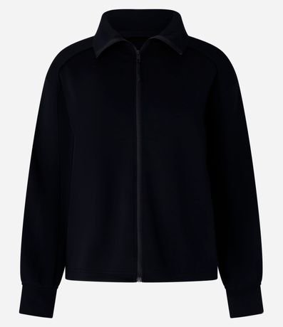 Campera Deportiva en Microfibra Pesada con Cuello 4