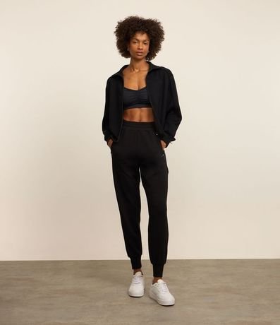 Campera Deportiva en Microfibra Pesada con Cuello 3