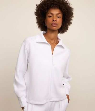 Campera Deportiva en Microfibra Pesada con Cuello