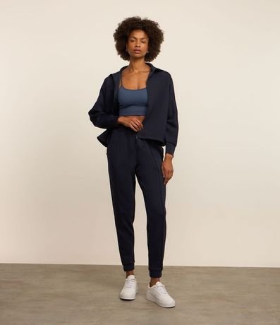 Campera Deportiva en Microfibra Pesada con Cuello 2