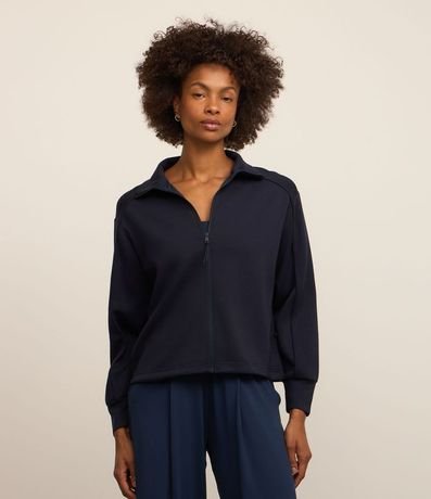 Campera Deportiva en Microfibra Pesada con Cuello 5