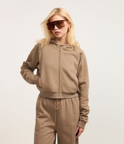 Saco Oversized en Algodón con Capucha y Bolsillo Canguro