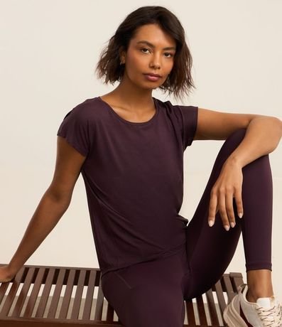 Remera en Microfibra con Escote Redondo