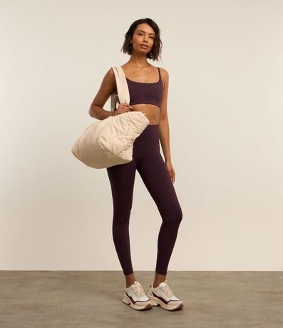 Calca Legging Deportiva en Microfibra con Bolsillos