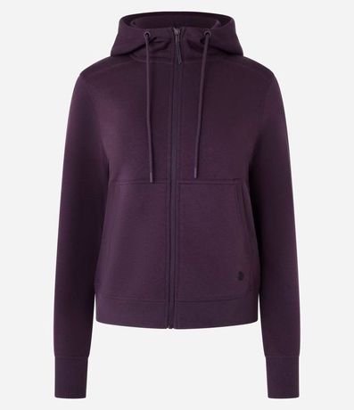 Campera Deportiva en Mix de Tejidos con Capucha y Bolsillos 6