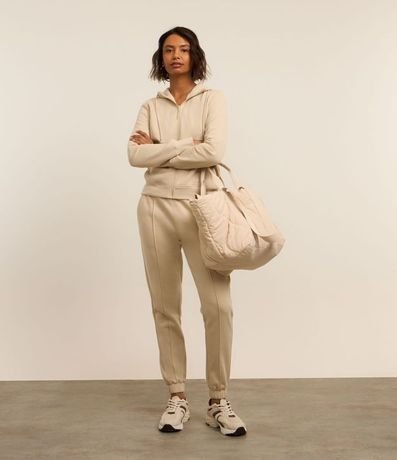 Campera Deportiva en Mix de Tejidos con Capucha y Bolsillos 3