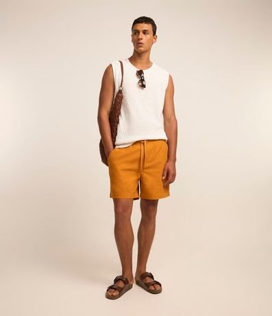 Musculosa Regular con Textura Diagonal 2