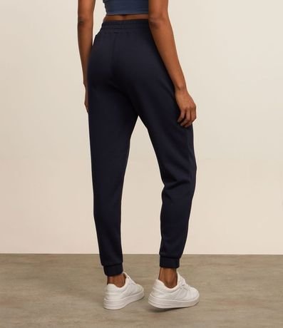 Pantalón Jogger en Microfibra Pesada con Frisos 3