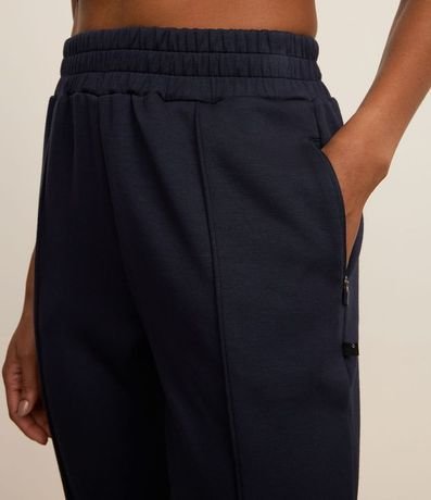 Pantalón Jogger en Microfibra Pesada con Frisos 4