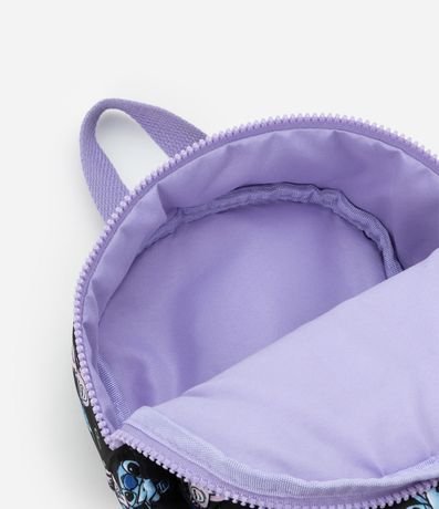 Mochila Infantil con Pequeño Bolsillo y Estampa Stitch y Angel - Talle único 3