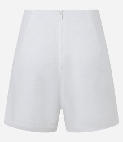 Short Pollera en Viscolino con Detalle Fruncido en el Lateral 7