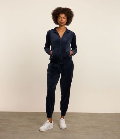 Pantalón Deportivo en Microfibra con Cintura Elástica