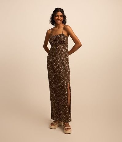 Vestido New Midi en Viscosa Floral Liberty con Escote Fruncido 2