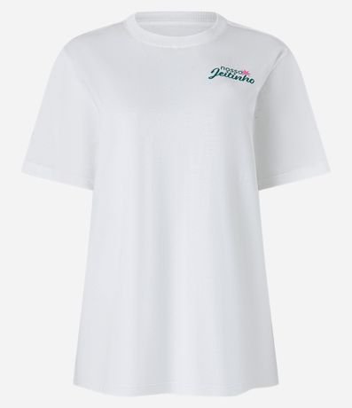 Remera Alargada en Algodón con Estampa Nosso Jeitinho 5