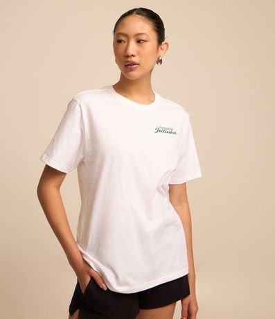 Remera Alargada en Algodón con Estampa Nosso Jeitinho 2