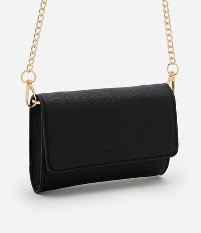 Billetera Grande PU con Asa Transversal con Textura en Relieve