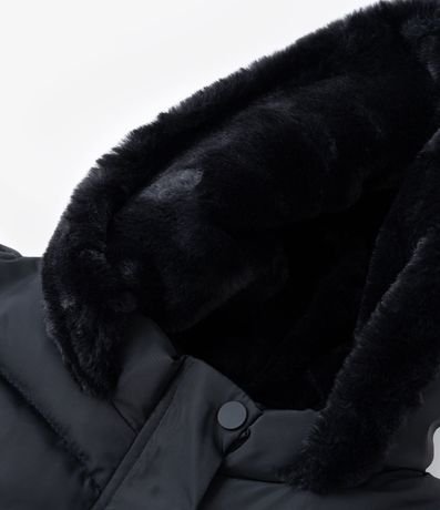 Campera Infantil Pesada con Gajos y Capucha de Peluche - Talle 5 a 14 años 5