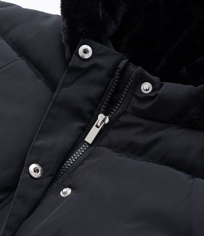 Campera Infantil Pesada con Gajos y Capucha de Peluche - Talle 5 a 14 años 6