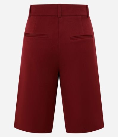 Bermuda Reta en Sastrería con Pliegues 6