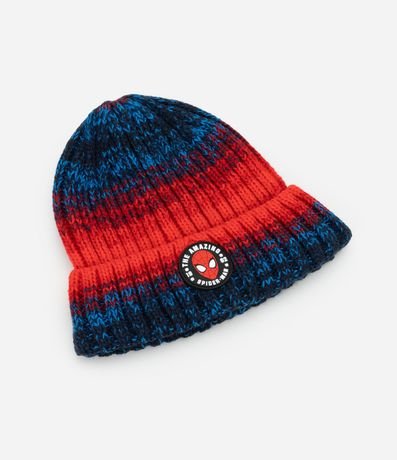 Gorro Infantil con Estampa Hombre-Araña y Degradé - Talle único