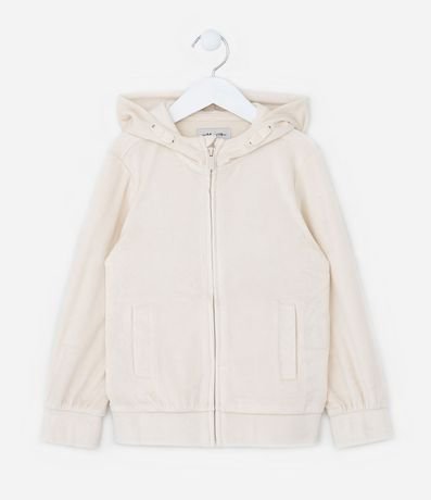 Campera Infantil en Plush con Capucha y Bolsillo - Talle 5 a 14 años