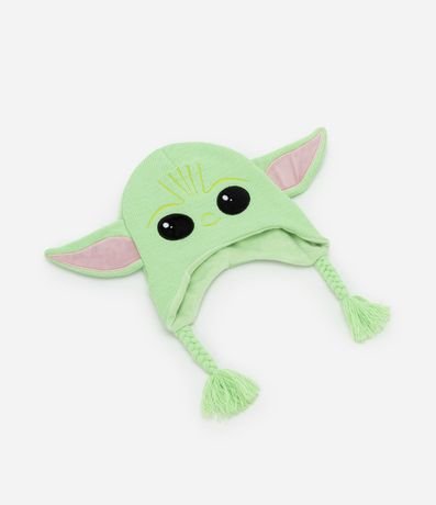 Gorro Infantil en Punto con Bordado Baby Yoda - Talle único