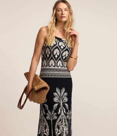 Vestido Midi con Estampa Étnica 2
