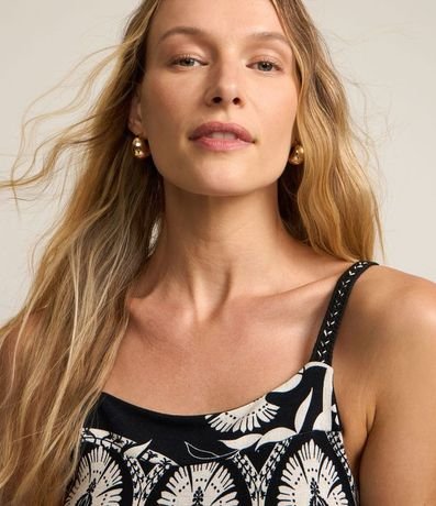 Vestido Midi con Estampa Étnica 3