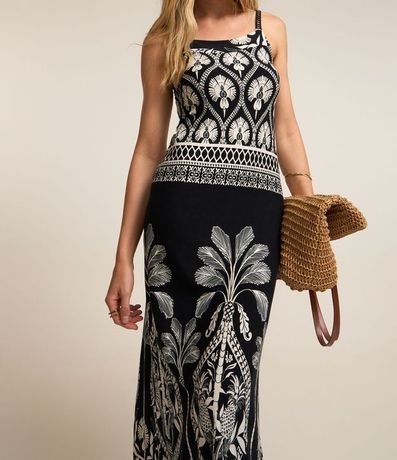 Vestido Midi con Estampa Étnica 4