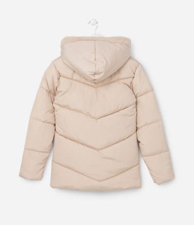 Campera Infantil Pesada con Gajos y Capucha de Peluche - Talle 5 a 14 años 2